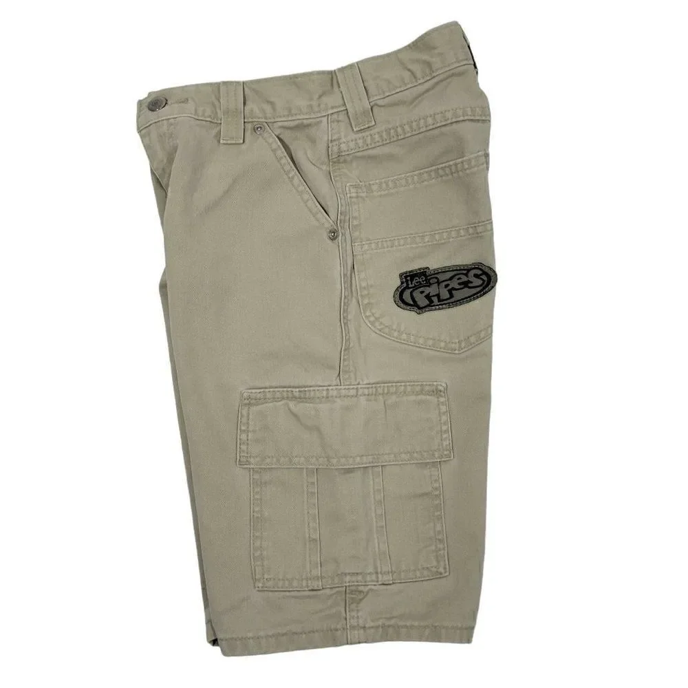 Vintage Y2K Lee Pipes Shorts Boys Youth Size XS 22
